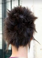 cieniowane fryzury krótkie - uczesanie damskie z włosów krótkich cieniowanych zdjęcie numer 4A